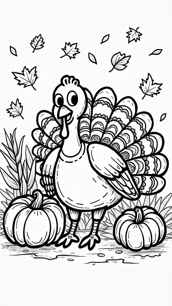 free thanksgiving turkey coloring pages